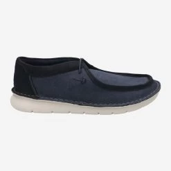 Clarks Art.  Colehill Easy Navy Canvas 26170016 7 Blau -Modeschuhgeschäft aussenseite 1438090008