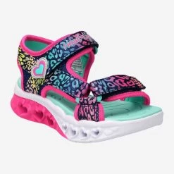 Skechers Art.  302967L S LIGHTS FLUTTER HEARTS SANDAL Blau, Kombiniert