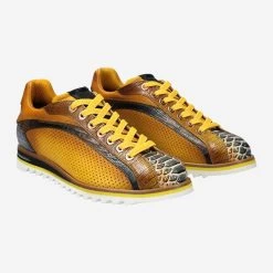 Lorenzi Art.  13920 COBRA BLU/MIELE Gelb, Kombiniert -Modeschuhgeschäft paar 1336950006