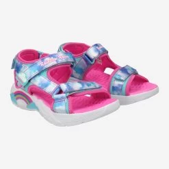 Skechers Art.  302975L BLU RAINBOW RACER Blau, Kombiniert -Modeschuhgeschäft paar 3298990008