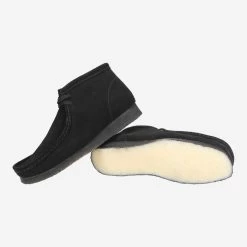 Clarks Art.  Wallabee Boot Schwarz -Modeschuhgeschäft sohle 1520060227